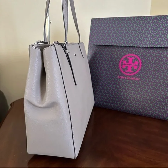 New Tory Burch EMERSON LARGE DOUBLE ZIP TOTE bag - Picture 6 of 16